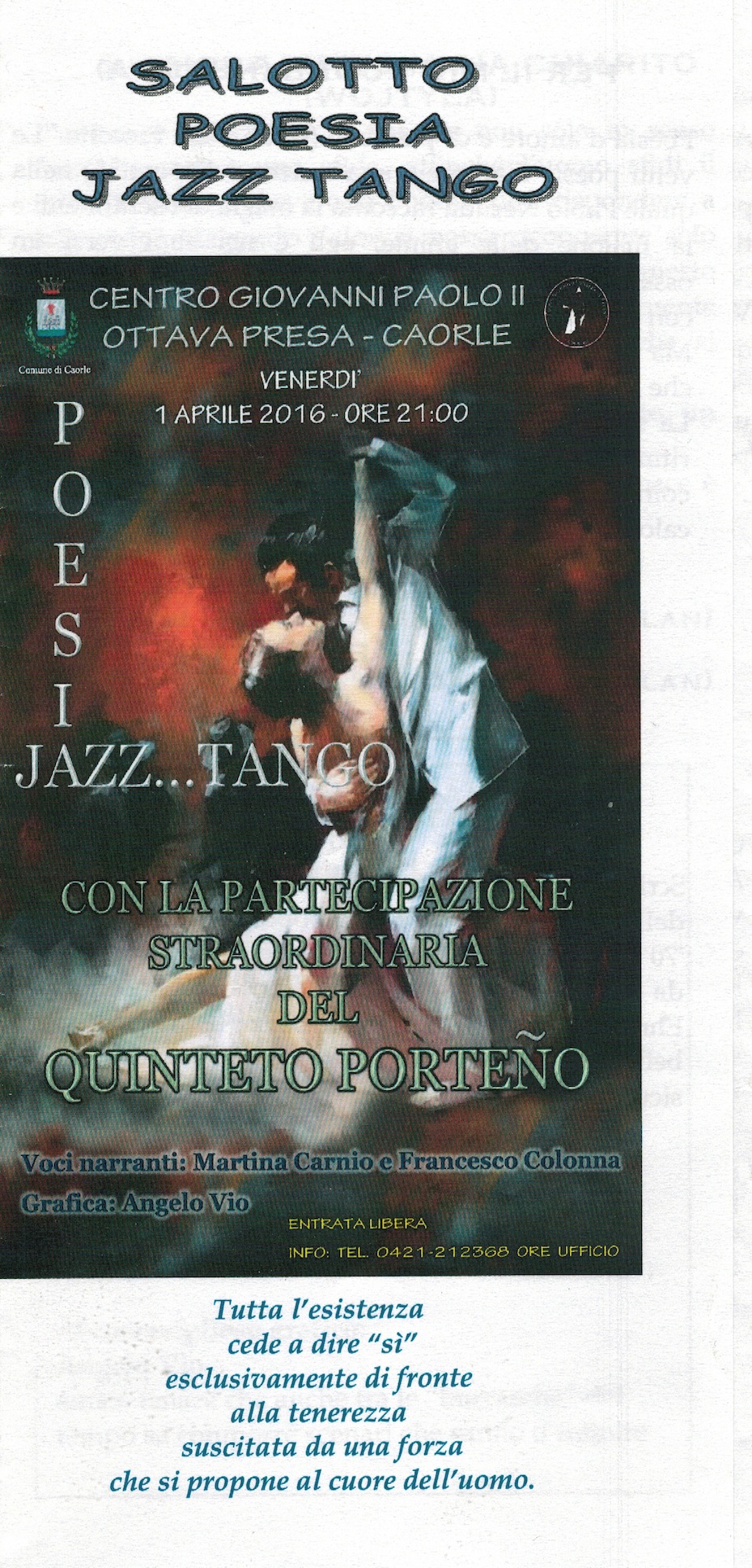 Quinteto Porteño Live @ Centro Giovanni Paolo II Ottava Presa